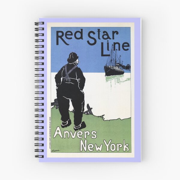 Item preview, Red Star Line Antwerp New York Cassiers designed and sold by aapshop.