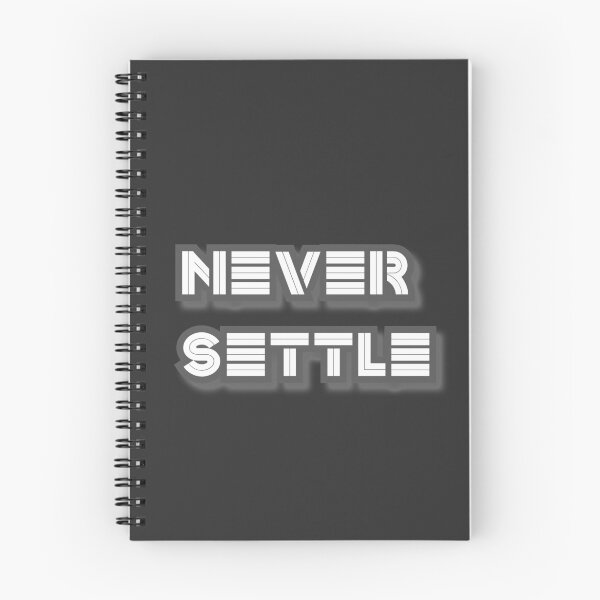 Item preview, never settle designed and sold by Inspiring Strokes.
