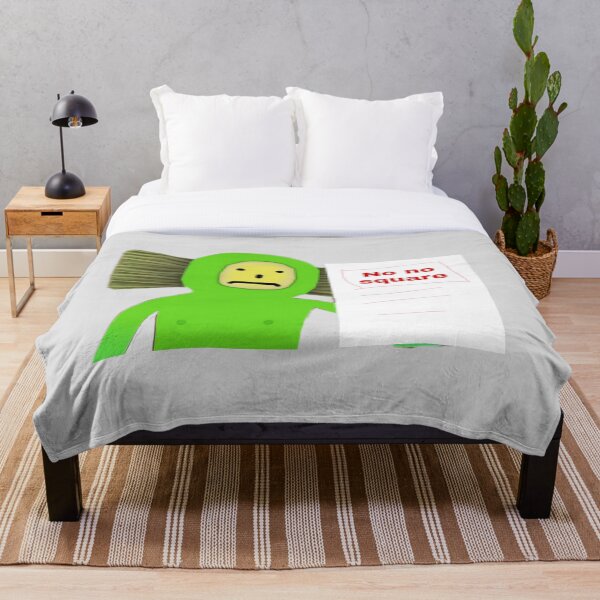 No No Square Brush Throw Blanket
