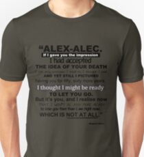 TMI - Malec "If I gave you the impression..." Unisex T-Shirt
