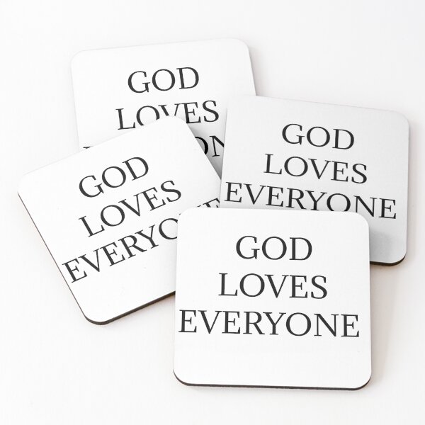 Item preview, GOD LOVES EVERYONE- Religious quote designed and sold by HeavensHeroes.