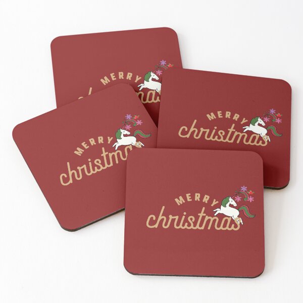 Item preview, Merry Unicorn Christmas designed and sold by SpicyCherrys.