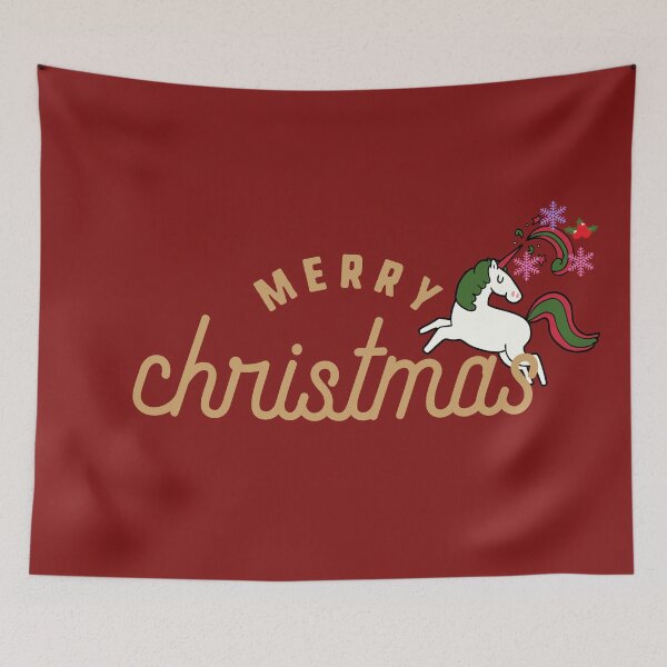 Item preview, Merry Unicorn Christmas designed and sold by SpicyCherrys.