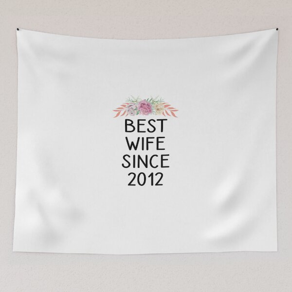 Item preview, Best Wife Since 2012 Funny Wedding Anniversary Gifts From Husband floral Design designed and sold by Chamssou.