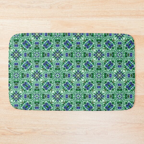 Item preview, Hand Embroidery, Namda Felted Kashmiri rug green, 3 designed and sold by ZenArt-Fern.