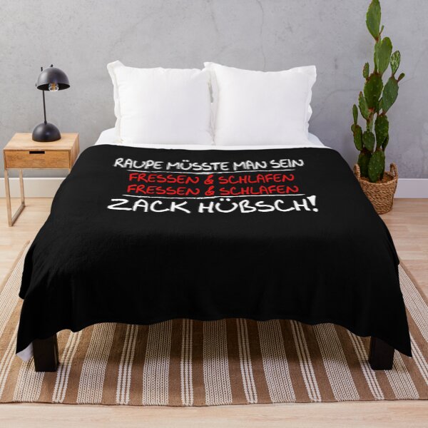 Artikelvorschau, Raupe müsste man sein Fressen Schlafen Zack Hübsch entworfen und verkauft von xlshirt.