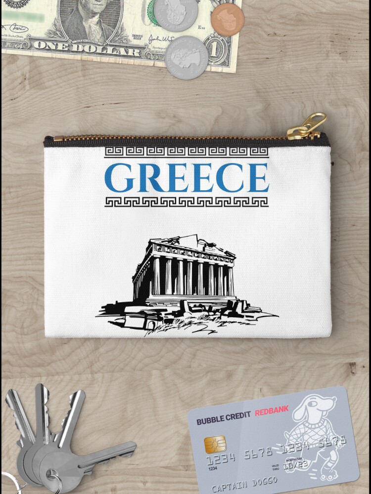Thumbnail 3 of 4, Zipper Pouch, Greece designed and sold by 4AllTimes.