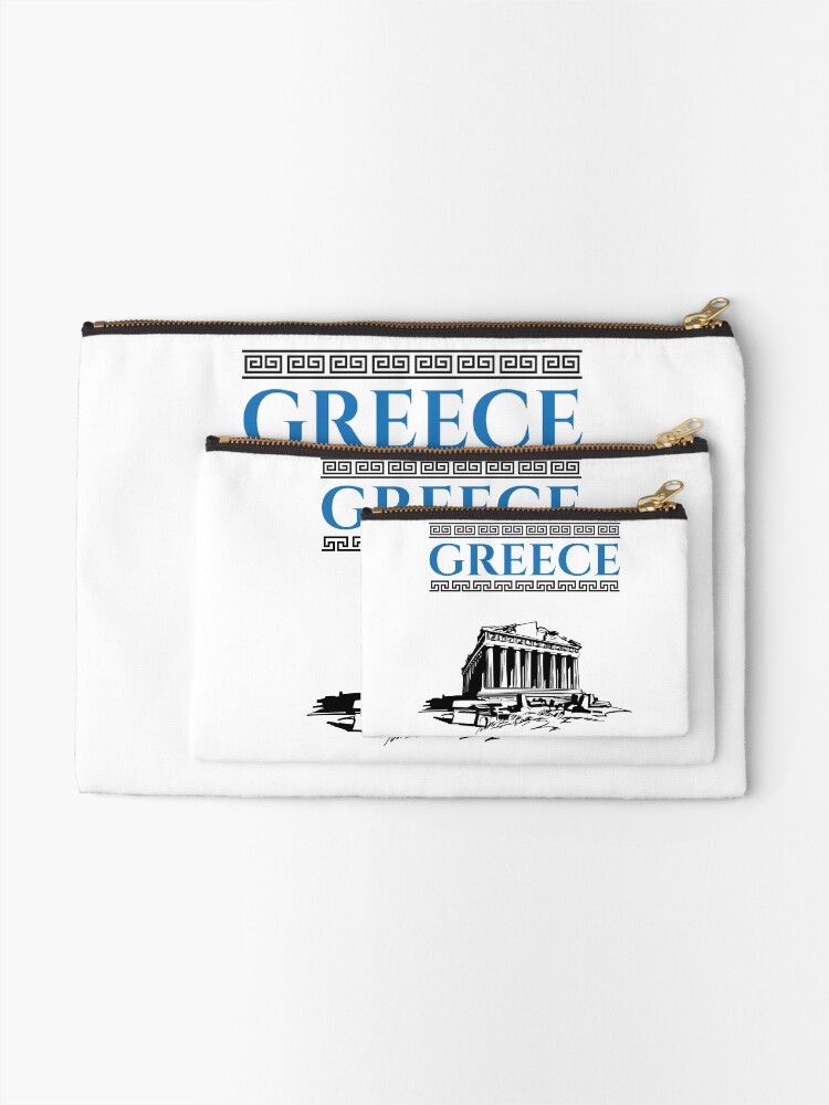 Thumbnail 2 of 4, Zipper Pouch, Greece designed and sold by 4AllTimes.