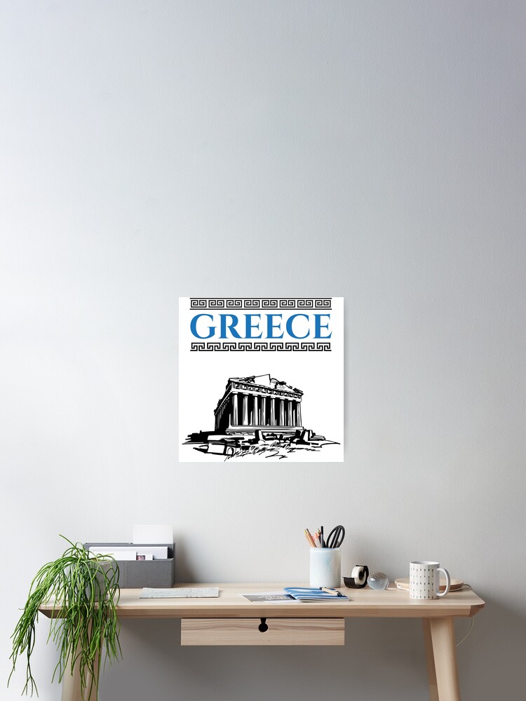 Thumbnail 2 of 3, Poster, Greece designed and sold by 4AllTimes.