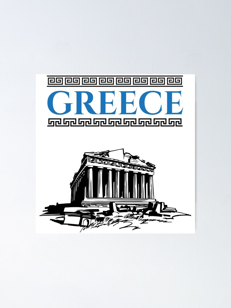 Thumbnail 1 of 3, Poster, Greece designed and sold by 4AllTimes.