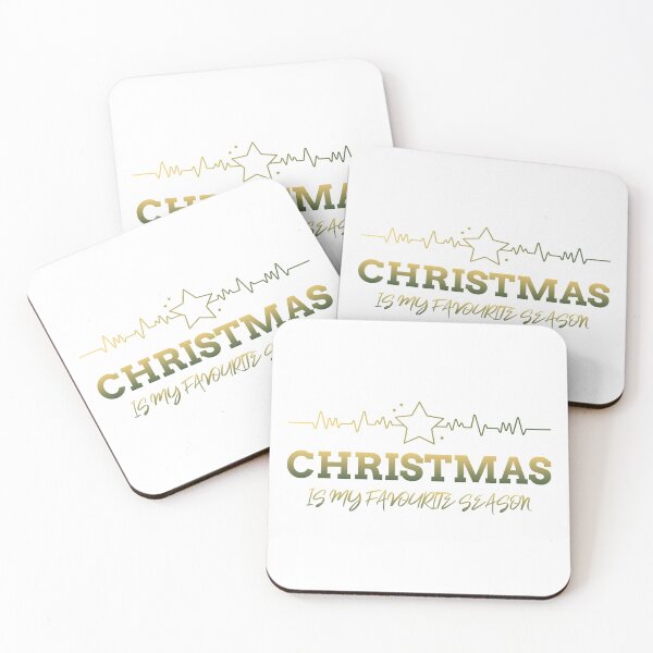 Item preview, Christmas is my favourite season, heart beat, Star Graphic designed and sold by BeebopGraphics.
