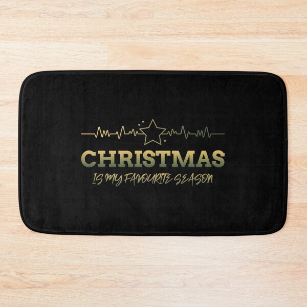 Item preview, Christmas is my favourite season, heart beat, Star Graphic designed and sold by BeebopGraphics.