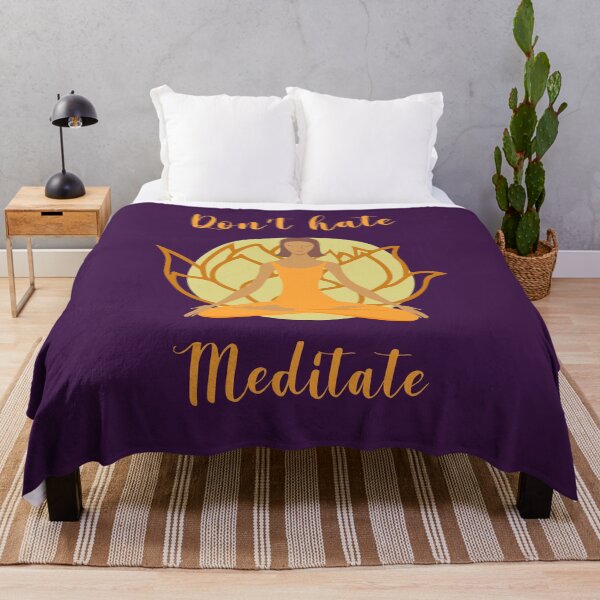 Item preview, Don't hate, meditate designed and sold by Misschemical.