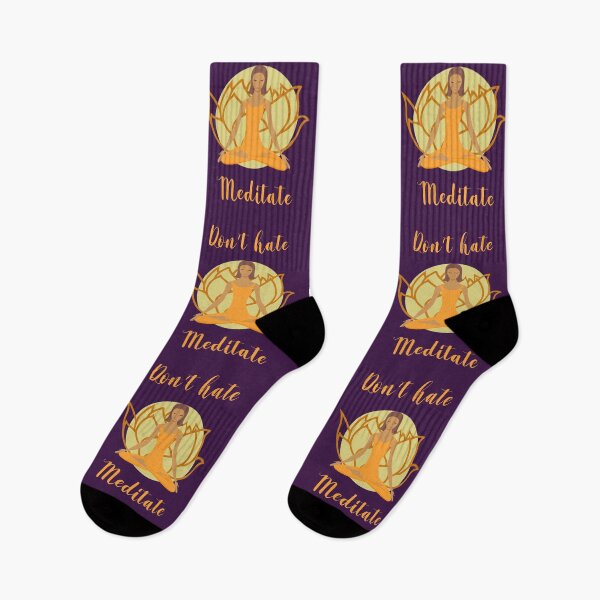 Item preview, Don't hate, meditate designed and sold by Misschemical.