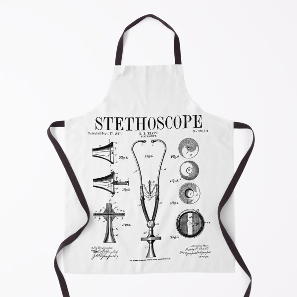 Item preview, Stethoscope Old Vintage Patent Drawing Print Doctor Nurse designed and sold by GrandeDuc.
