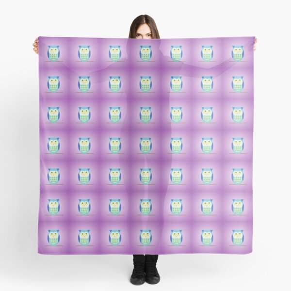 Blue owl Scarf