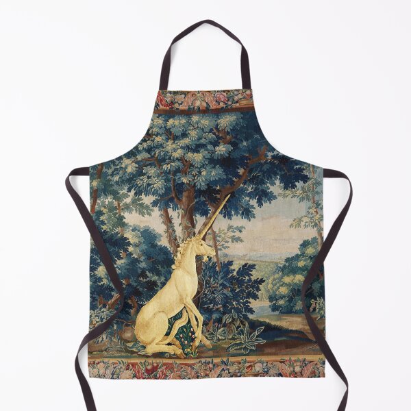 Item preview, UNICORN IN WOODLAND LANDSCAPE AMONG GREENERY AND TREES designed and sold by BulganLumini.