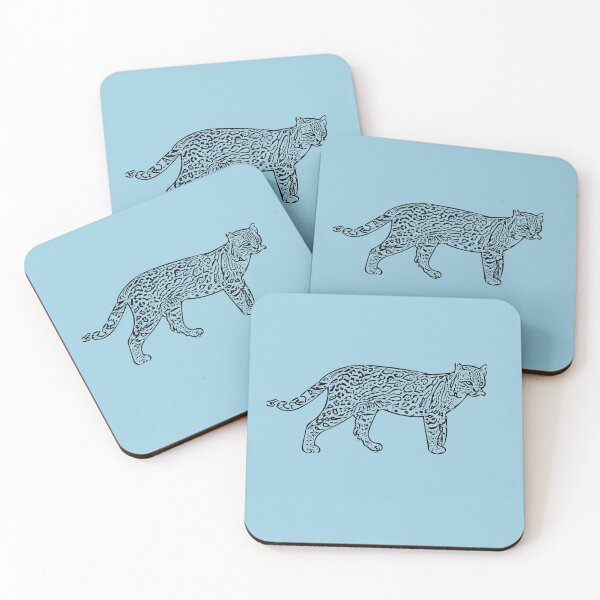 Item preview, Ocelot Black Print designed and sold by designsasstultd.