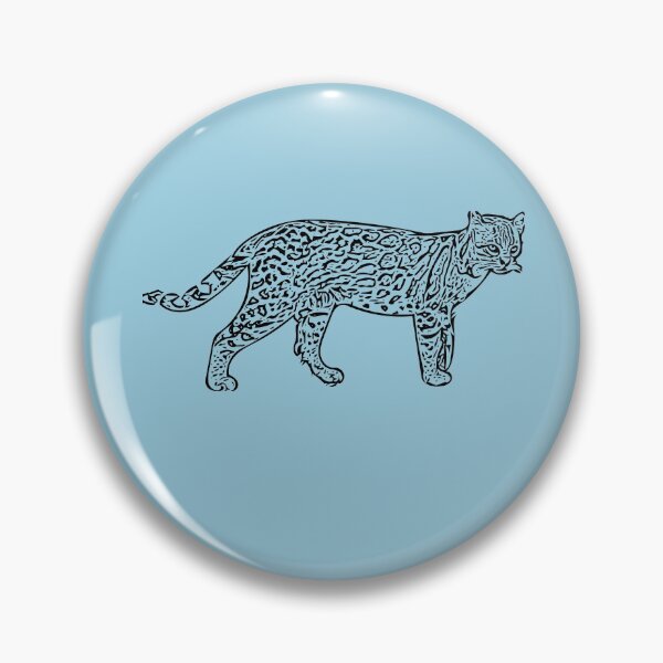 Item preview, Ocelot Black Print designed and sold by designsasstultd.