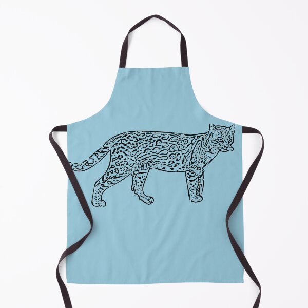 Item preview, Ocelot Black Print designed and sold by designsasstultd.