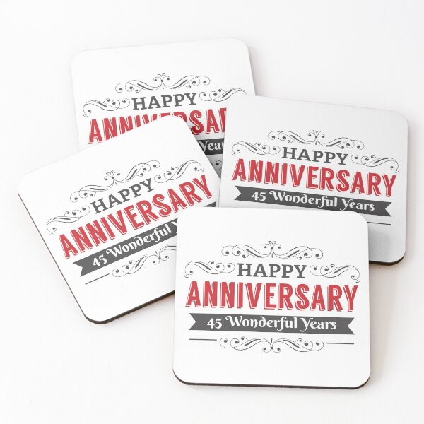 Item preview, Happy Anniversary 45 Wonderful Years designed and sold by 4AllTimes.