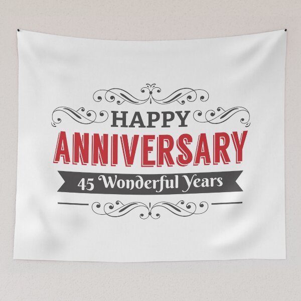 Item preview, Happy Anniversary 45 Wonderful Years designed and sold by 4AllTimes.