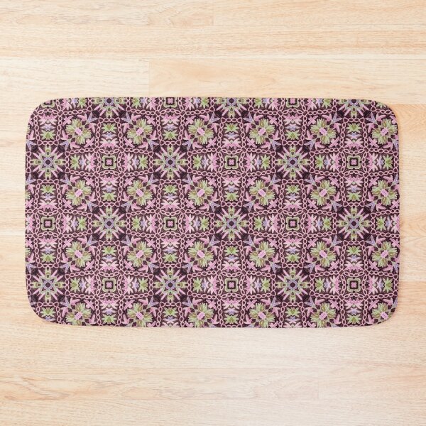 Item preview, Hand Embroidery, Namda Felted Kashmiri pink lilac, 4 designed and sold by ZenArt-Fern.
