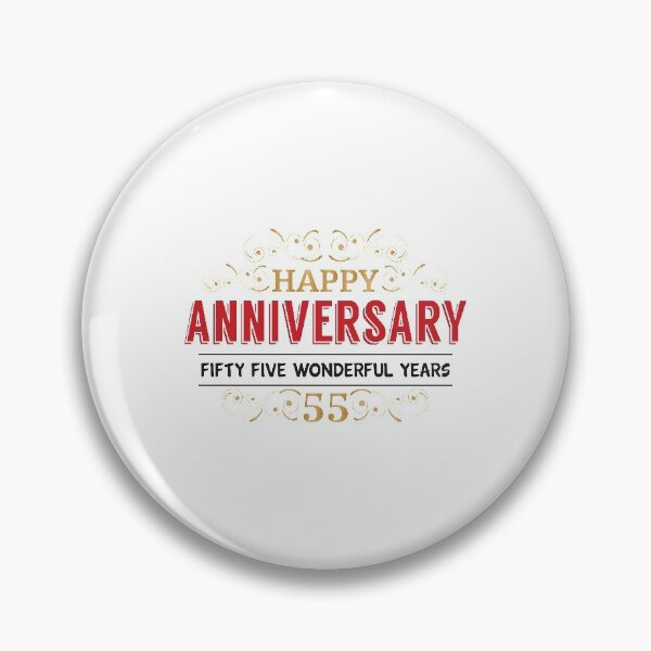 Item preview, Happy Anniversary 55 Wonderful Years designed and sold by 4AllTimes.