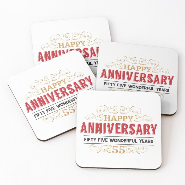 Item preview, Happy Anniversary 55 Wonderful Years designed and sold by 4AllTimes.