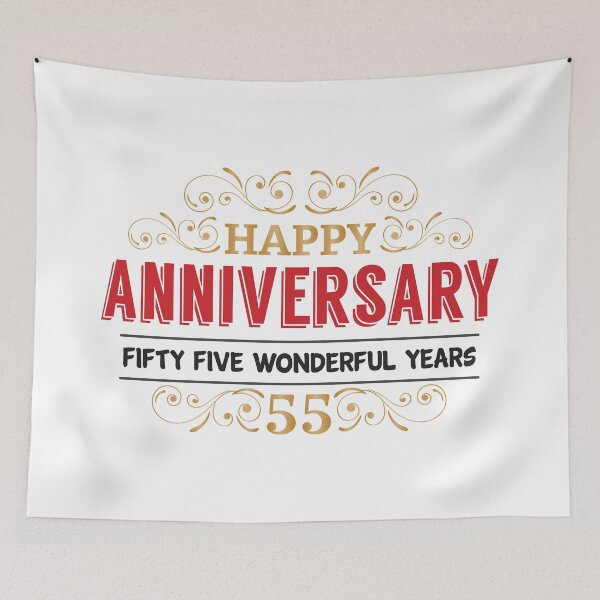 Item preview, Happy Anniversary 55 Wonderful Years designed and sold by 4AllTimes.