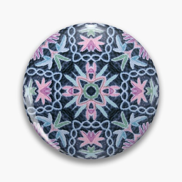 Item preview, Hand Embroidery, Namda Felted Kashmiri pink blue 5 designed and sold by ZenArt-Fern.