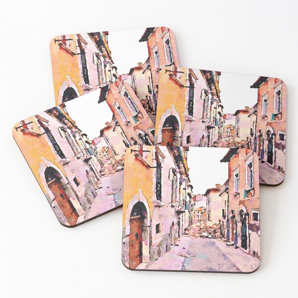 Item preview, L'Aquila: street with rubble designed and sold by Giuseppe Cocco.