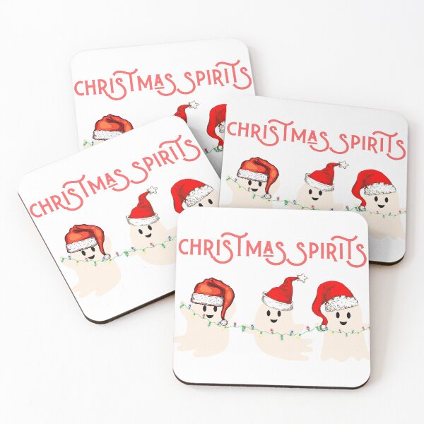 Item preview, Christmas Spirits - Funny Christmas ghosts with Santa Hats - Christmas humor designed and sold by Irelene.