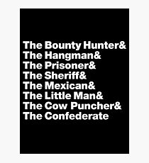 Lámina fotográfica The Hateful Eight - Helvetica