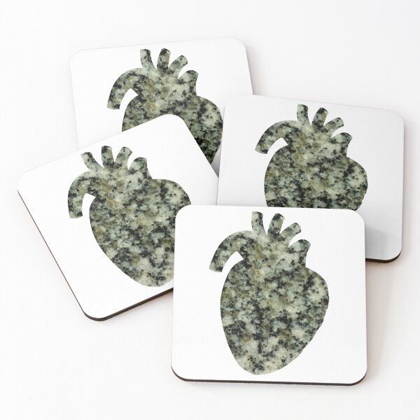 Item preview, Black and White Heart of Stone designed and sold by ChibiKolossus.