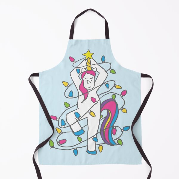 Item preview, Christmas Unicorn Tree Pose Yoga designed and sold by izzyinks.