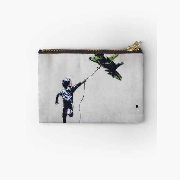 Item preview, BANKSY Boy Playing With Jetfighter Kite - Street Art Ukraine designed and sold by WE-ARE-BANKSY.