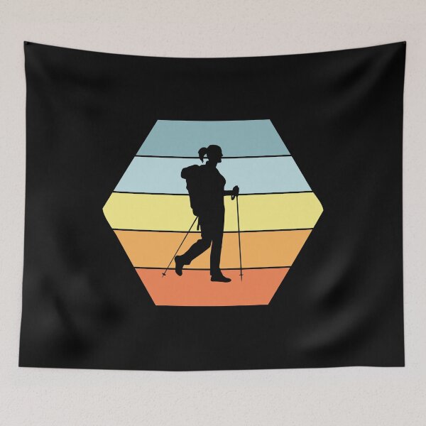 Item preview, Wanderlust - Mujer Hiker Backpacker - Summer Colors designed and sold by HeatherPore.