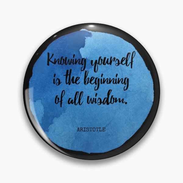 Item preview, Aristotle - Knowing yourself is the beginning of all wisdom. designed and sold by SocraticQuotes.