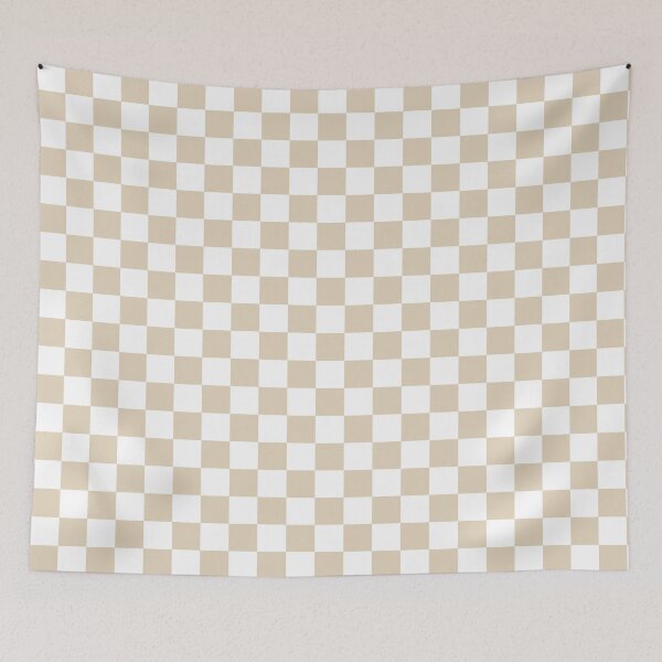 Item preview, Pastel beige checked board, checked pattern, checkerboard pattern designed and sold by KlaraMacinka.