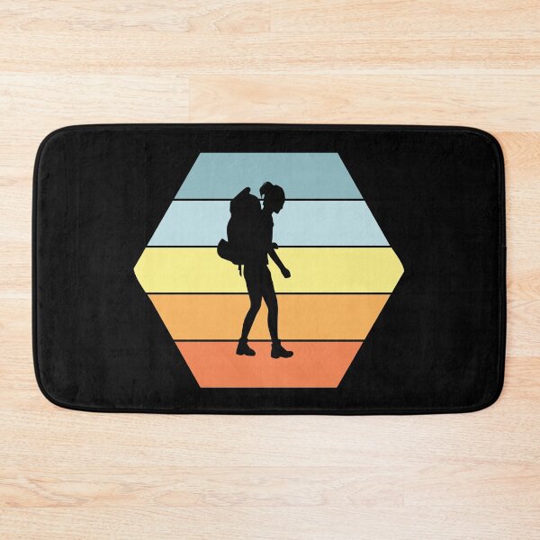 Item preview, Wanderlust - Woman Backpacker Hiker - Summer Colors designed and sold by HeatherPore.