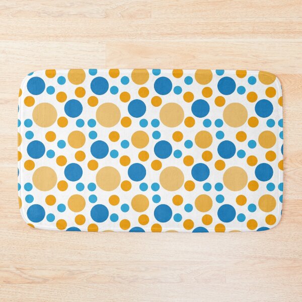 Item preview, Blue & Yellow Polka Dots Retro Style Cute designed and sold by kristinedesigns.