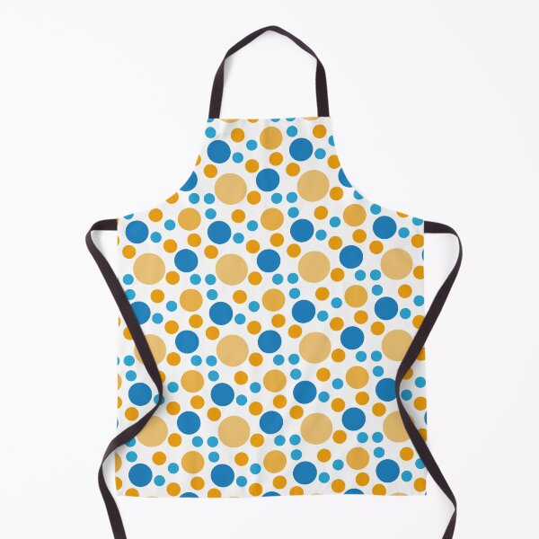 Item preview, Blue & Yellow Polka Dots Retro Style Cute designed and sold by kristinedesigns.