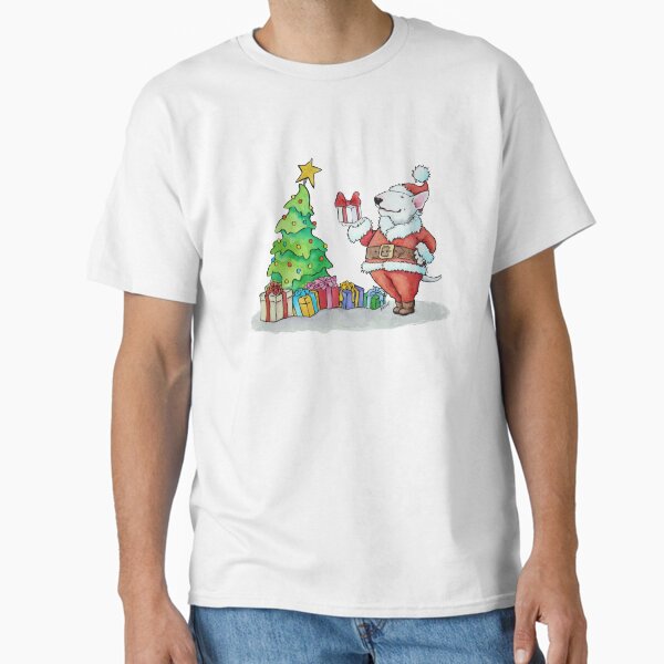 Christmas Bull Terrier Classic T-Shirt