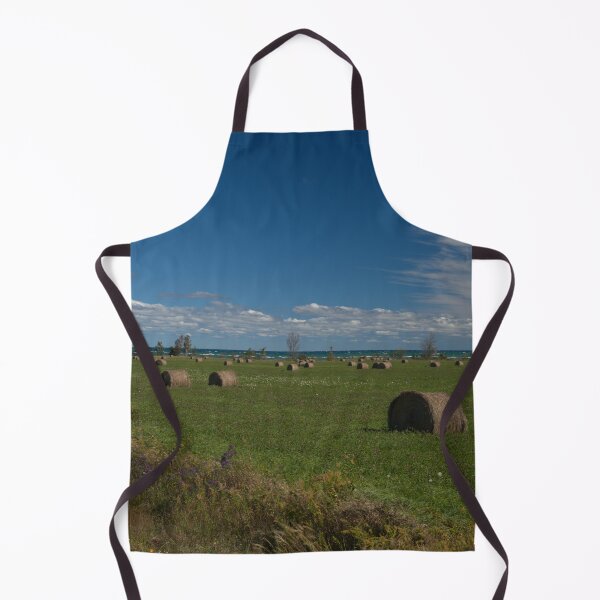 Item preview, Lake And Hay Bales designed and sold by KWAPhoto.