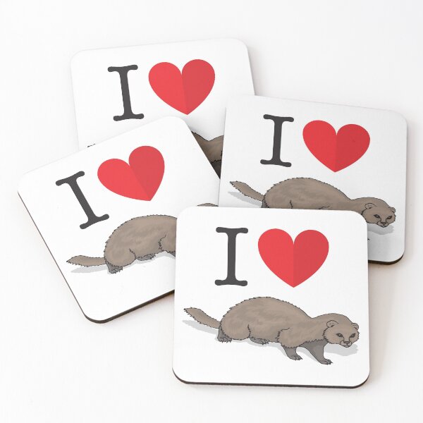 Item preview, I Love Ferrets designed and sold by 4AllTimes.