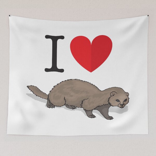 Item preview, I Love Ferrets designed and sold by 4AllTimes.