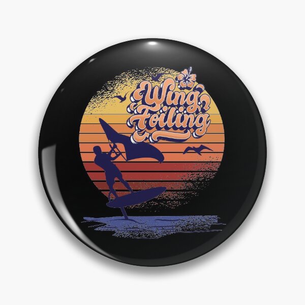 Item preview, Wing Foiling Vintage Surfing Gift designed and sold by Grimbart.