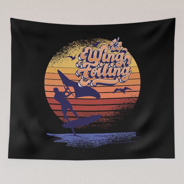 Item preview, Wing Foiling Vintage Surfing Gift designed and sold by Grimbart.