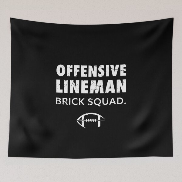 Item preview, Offensive Lineman OLine Brick Squad American Football Gift designed and sold by SuperFreshArt.